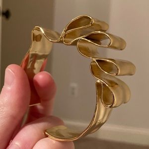 Alexis bittar folded ribbon cuff bracelet